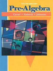 Cover of: Pre Algebra | William K. Carter