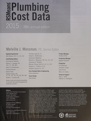Cover of: RSMeans plumbing cost data 2015 by R.S. Means Company