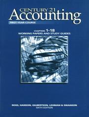 Cover of: Century 21 Accounting 1st Year Course With Workint Papers 1-18