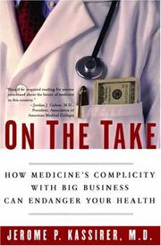 Cover of: On the Take by Jerome P. Kassirer, Jerome P. Kassirer