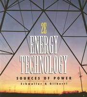 Cover of: Energy technology: sources of power