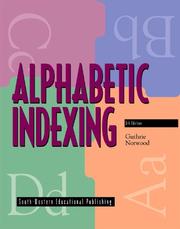 Cover of: Alphabetic Indexing (with Workbook)