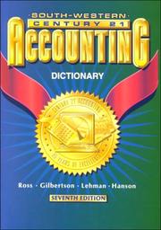 Front cover of Century 21 Accounting 7E - Dictionary by Kenton E. Ross