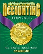 Cover of: Century 21 Accounting by Kenton E. Ross, Claudia B. Gilbertson, Mark W. Lehman, Robert D. Hanson