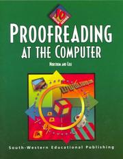 Cover of: Proofreading at the computer by Barbara Norstrom