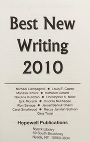 Cover of: Best new writing 2010