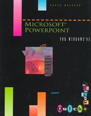 Cover of: Microsoft PowerPoint for Windows 95: QuickTorial