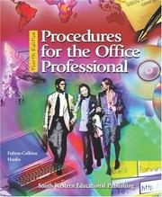 Cover of: Procedures for the Office Professional by Patsy J. Fulton, Joanna D. Hanks