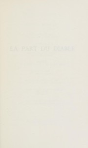 Cover of: La part du diable: roman