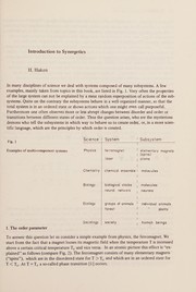 Synergetics: cooperative phenomena in multi-component systems by International Symposium on Synergetics (1972 Schloss Elmau, Bavaria)