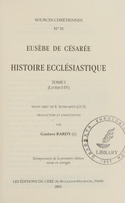 Cover of: Histoire ecclésiastique by Eusebius of Caesarea