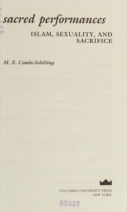 Cover of: Sacred performances by M. E. Combs-Schilling