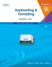 Cover of: Keyboarding and Formatting Essentials, Lessons 1-60 (with CD-ROM) by Susie H. VanHuss, PhD, Connie Forde, Donna L. Woo