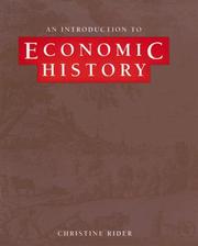Cover of: An Introduction to Economic History | Christine Rider