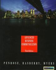 Cover of: Advanced business communication | John M. Penrose