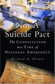 Cover of: Not a Suicide Pact: The Constitution in a Time of National Emergency (Inalienable Rights)