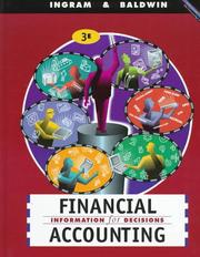 Cover of: Financial Accounting by Robert W. Ingram, Bruce Baldwin, Bruce A. Baldwin, Robert W. Ingram, Bruce A. Baldwin