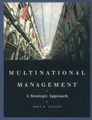 Cover of: Multinational management | Cullen, John B.