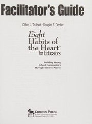 Cover of: Facilitator's guide, Eight habits of the heart for educators by Clifton L. Taulbert