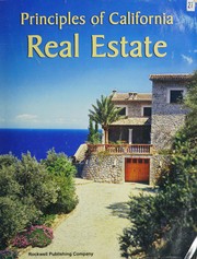Cover of: Principles of California real estate