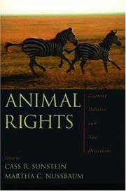 Cover of: Animal Rights: Current Debates and New Directions
