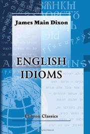 Cover of: English idioms