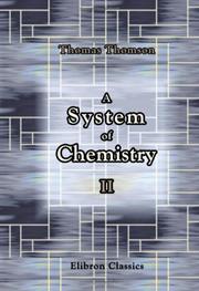 Cover of: A System of Chemistry: Volume 2