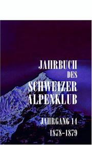 Cover of: Jahrbuch des Schweizer Alpenclub: Jahrgang 14, 1878-1879