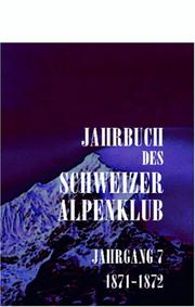 Cover of: Jahrbuch des Schweizer Alpenclub by Unknown