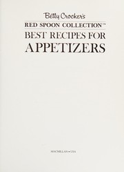 Cover of: Betty Crocker's Best Recipes for Appetizers