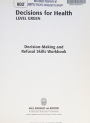 Cover of: Holt Decisions for Health, Level Green