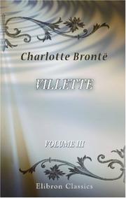 Cover of: Villette by Charlotte Brontë