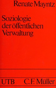 Cover of: Soziologie der öffentlichen Verwaltung