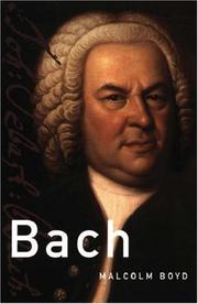 Cover of: Bach (Master Musicians) by Malcolm Boyd