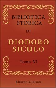 Cover of: Biblioteca storica di Diodoro Siculo by Diodorus Siculus