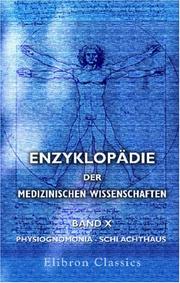 Cover of: Enzyklopädie der medizinischen Wissenschaften by Unknown
