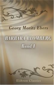 Cover of: Barbara Blomberg: Band I