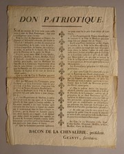 Cover of: Don patriotique by Assemblée provinciale du Nord de Saint-Domingue