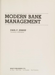 Cover of: Modern bank management