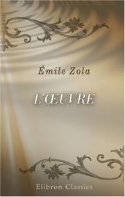 Cover of: L\'?uvre by Émile Zola