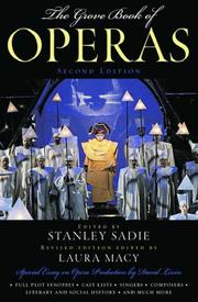The Grove book of operas by Stanley Sadie