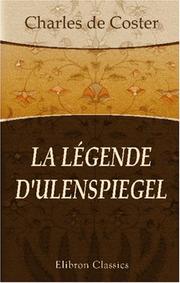 Cover of: La Légende d'Ulenspiegel