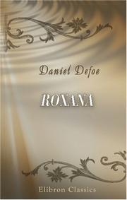 Cover of: Roxana by Daniel Defoe