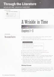 Cover of: Literature Connections Sourcebook: A Wrinkle in Time (L'Engle) and Related Readings
