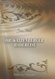 Cover of: Dr. Katzenbergers Badereise