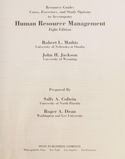 Cover of: Resource Guide: Cases, Exercises, and Study Questions to Accompany Human Resource Management
