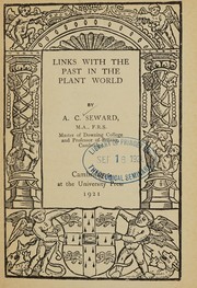 Cover of: Links with the past in the plant world