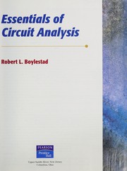 Cover of: Essentials of circuit analysis