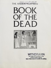 Cover of: The ancient Egyptian book of the dead