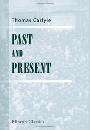 Cover of: Past and Present by Thomas Carlyle, Thomas Carlyle